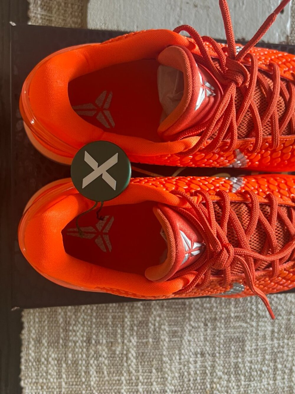 Nike Kobe 6 Protro Total Orange Metallic Silver Men’s 9 / Women’s 10.5 NEW DS OG - Picture 8 of 9